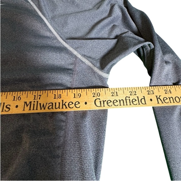 Nike Pro Dri-Fit Long Sleeve Shirt Men’s Size L Gray Compression Athletic Top - Picture 4 of 10